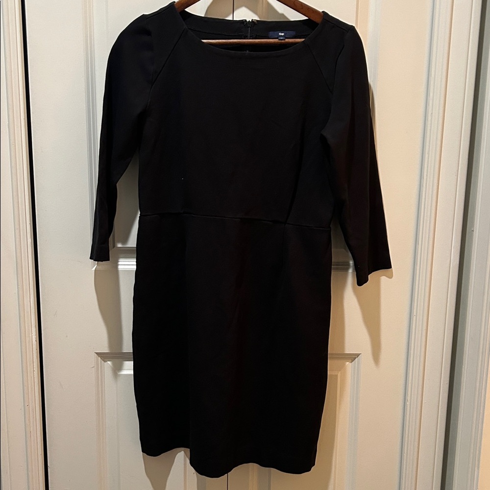 GAP Black 3/4 Sleeve Sheath Dress – Size 10
